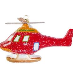 Елочное украшение Новогодняя сказка Вертолет 13.5 см