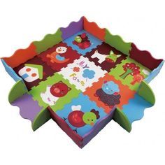 Коврик-пазл Яигрушка Ферма с бортиками (9 дет.) 122 х 122 см