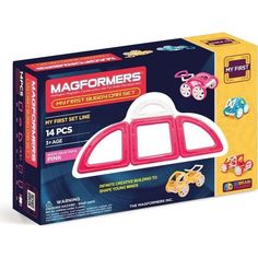Магнитный конструктор Magformers My First Buggy розовая
