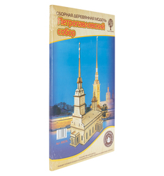 Сборная деревянная модель Чудо Дерево композиция-открытка. Петропавловский собор