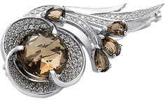 Серебряные броши Броши Алькор 04-0408/00RT-00