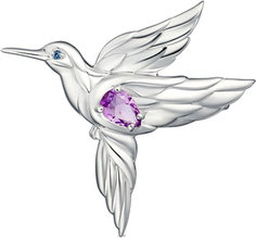 Серебряные броши Броши Алькор 04-1100/00AM-00