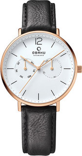 Мужские часы в коллекции Leather Мужские часы Obaku V182GMVWRB