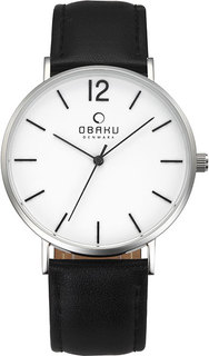 Мужские часы в коллекции Leather Мужские часы Obaku V197GXCWRB