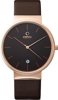 Мужские часы в коллекции Leather Мужские часы Obaku V153GDVNRN