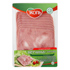 Ветчина Эколь Говяжья Халяль 200 г Ekol