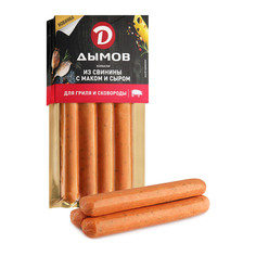 Колбаски Дымов свиные мак/сыр 320 г