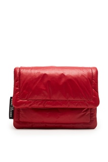 Красная кожаная сумка The Pillow