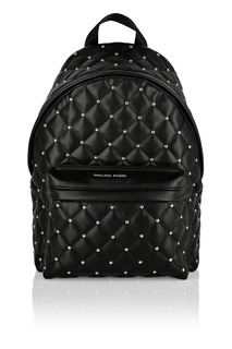 Черный рюкзак с декоративной строчкой Philipp Plein