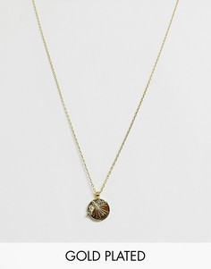 Ожерелье с подвеской Wanderlust & Co Petite-Золотой