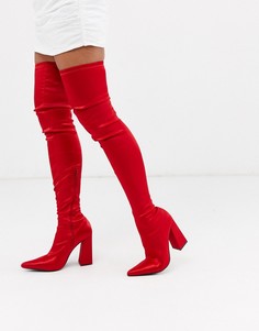 Высокие сапоги Glamorous-Красный