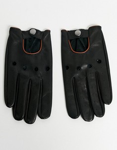 Светло-коричневые перчатки для сенсорных экранов ASOS DESIGN-Черный
