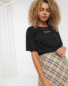 Футболка с текстовым логотипом Cheap Monday-Черный