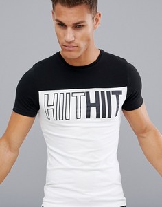 Белая футболка со вставками HIIT-Белый