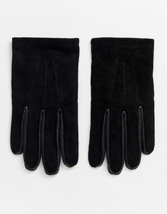 Замшевые перчатки Bolongaro Trevor-Черный