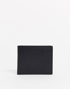 Кожаный бумажник двойного сложения Bolongaro-Черный