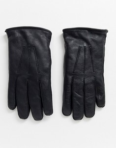 Кожаные перчатки с подкладкой из овечьей шерсти Bolongaro Trevor-Черный
