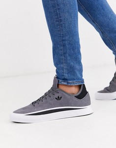 Серые замшевые кроссовки adidas Skateboarding sabalo-Серый