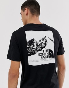 Черная футболка с принтом The North Face-Черный