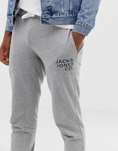 Джоггеры слим с манжетами Jack and Jones-Серый