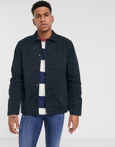 Темно-синяя куртка Farah-Темно-синий