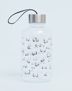 Бутылка для воды с принтом Monki-Очистить