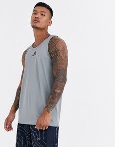 Серая майка adidas Basketball-Серый