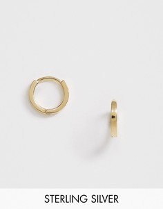 Позолоченные серьги-кольца в стиле хагги Astrid & Miyu mystic-Золотой