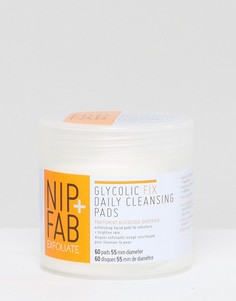 Очищающие ватные диски с гликолевой кислотой NIP+FAB Glycolic Fix-Бесцветный