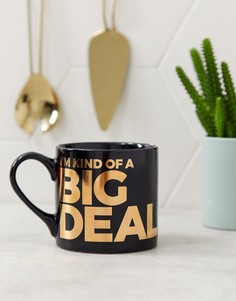 Большая кружка с надписью \"big deal\" Gift Republic-Мульти