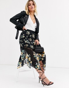 Комбинируемая юбка миди Lipsy-Многоцветный