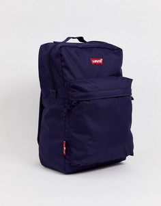 Темно-синий рюкзак с логотипом в виде летучей мыши Levis