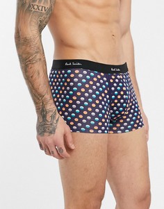 Темно-синие боксеры-брифы в горошек Paul Smith-Темно-синий