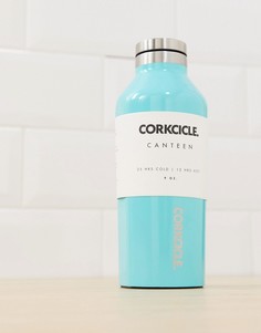 Бирюзовая бутылка для воды Corkcicle, 270 мл-Голубой