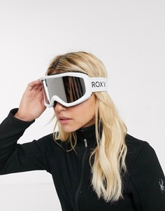 Белые лыжные очки с зеркальным эффектом Roxy Sunset-Белый