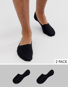 Набор из 2 пар черных невидимых носков Calvin Klein-Черный