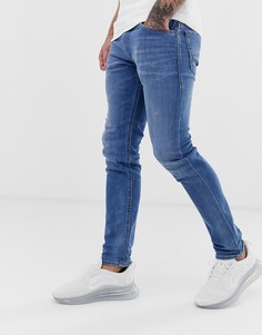 Светлые эластичные джинсы слим Diesel - Thommer 083AX-Синий