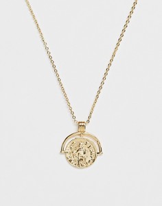 Золотистое ожерелье с подвеской Ashiana-Золотой