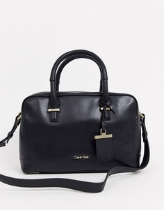 Черная сумка дафл с логотипом Calvin Klein-Черный