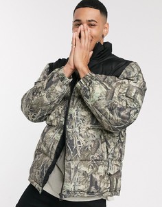 Пуховик с принтом Topman-Мульти