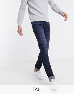 Выбеленные джинсы скинни French Connection Tall-Темно-синий