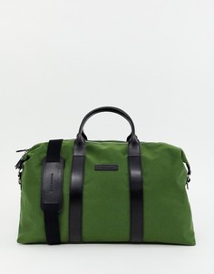Зеленая парусиновая сумка Smith & Canova-Зеленый