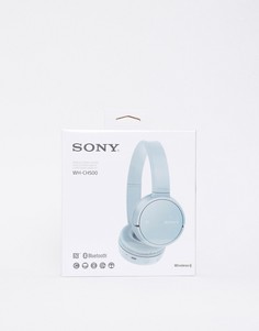 Серебристые беспроводные наушники Sony WHCH500-Черный