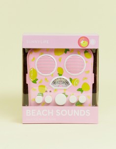Динамик с надписью "beach sounds" и принтом лимонов Sunnylife-Желтый