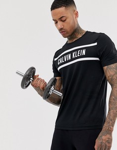 Черная футболка с логотипом Calvin Klein Performance-Черный