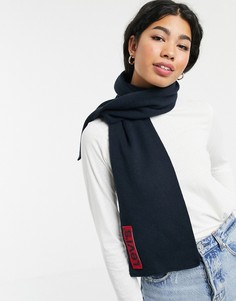 Шарф с логотипом Levis-Серый