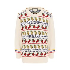 Свитеры Gucci Пуловер из смеси хлопка и шерсти Gucci