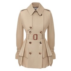 Тренчкоты Alexander McQueen Хлопковый тренч Alexander McQueen