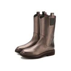 Сапоги Brunello Cucinelli Кожаные сапоги Brunello Cucinelli