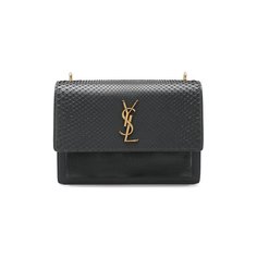 Женские сумки Saint Laurent Сумка Sunset medium из кожи питона Saint Laurent
